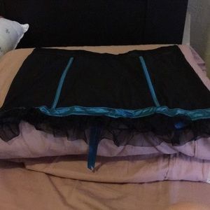 Cacique Black & Blue Bustled Skirt sz 18/20